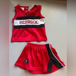 ❤️🖤Cheerleading Uniform Rivalry Threads Kids Red and Black Georgia